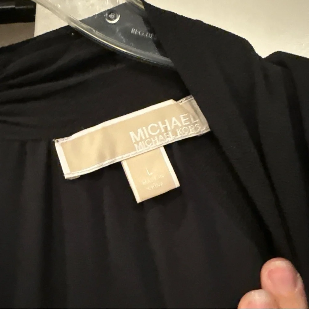 MICHAEL Michael Kors Black Jumpsuit with Silver Accents - Picture 3 of 7